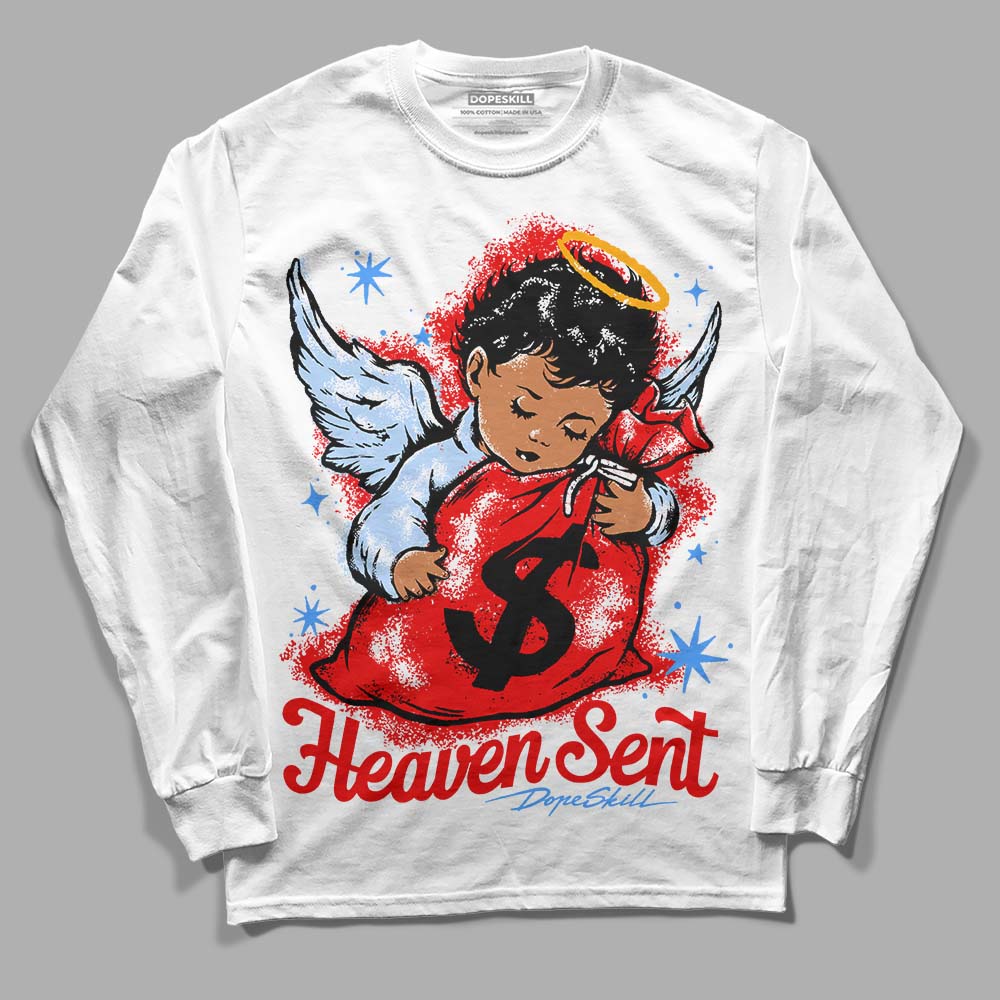Cherry 11s superstreetwear Long Sleeve T-Shirt Heaven Sent Graphic