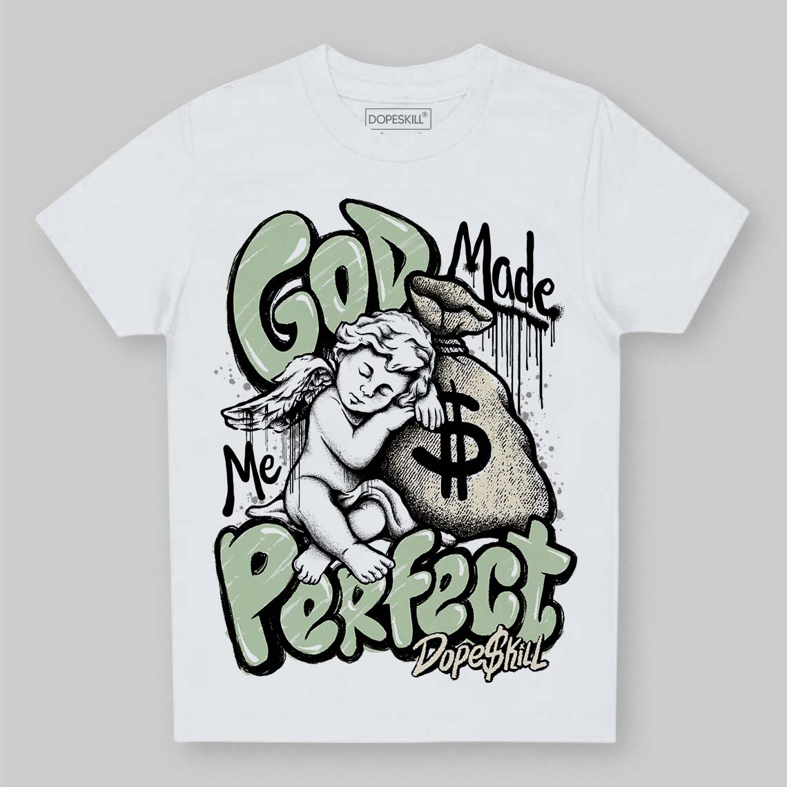 Seafoam 4s 2025 superstreetwear Toddler Kids T-shirt God Made Me Perfect Graphic