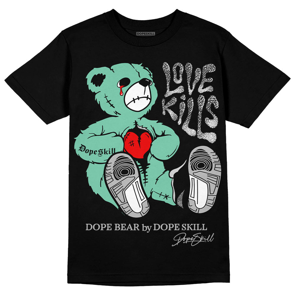 Green Glow 3s superstreetwear T-Shirt Love Kills Graphic