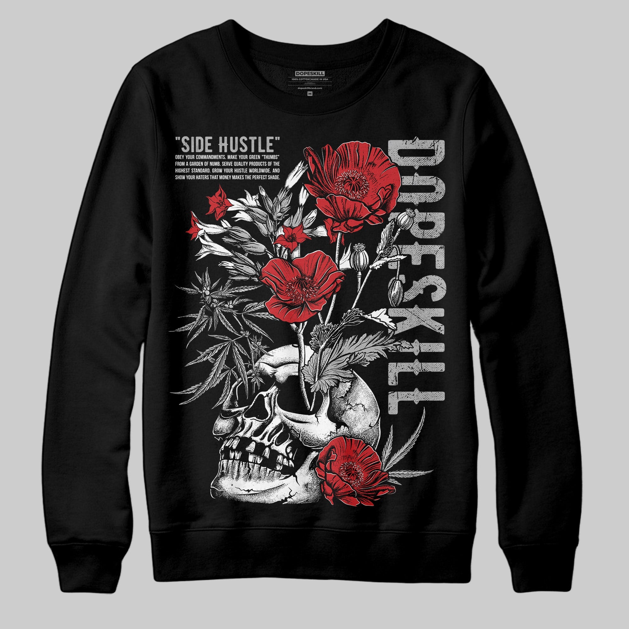 Black Cement 3s superstreetwear Sweatshirt Side Hustle Graphic