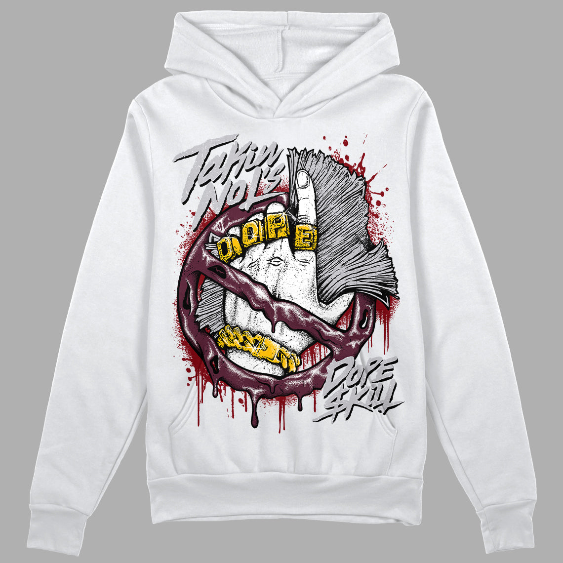Burgundy 5s superstreetwear Hoodie Sweatshirt Takin No L's Graphic