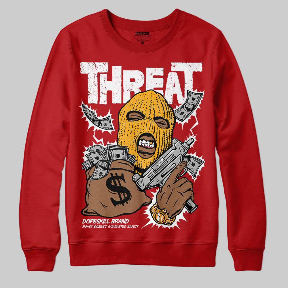Red Collection superstreetwear Sweatshirt Under Threat Graphic