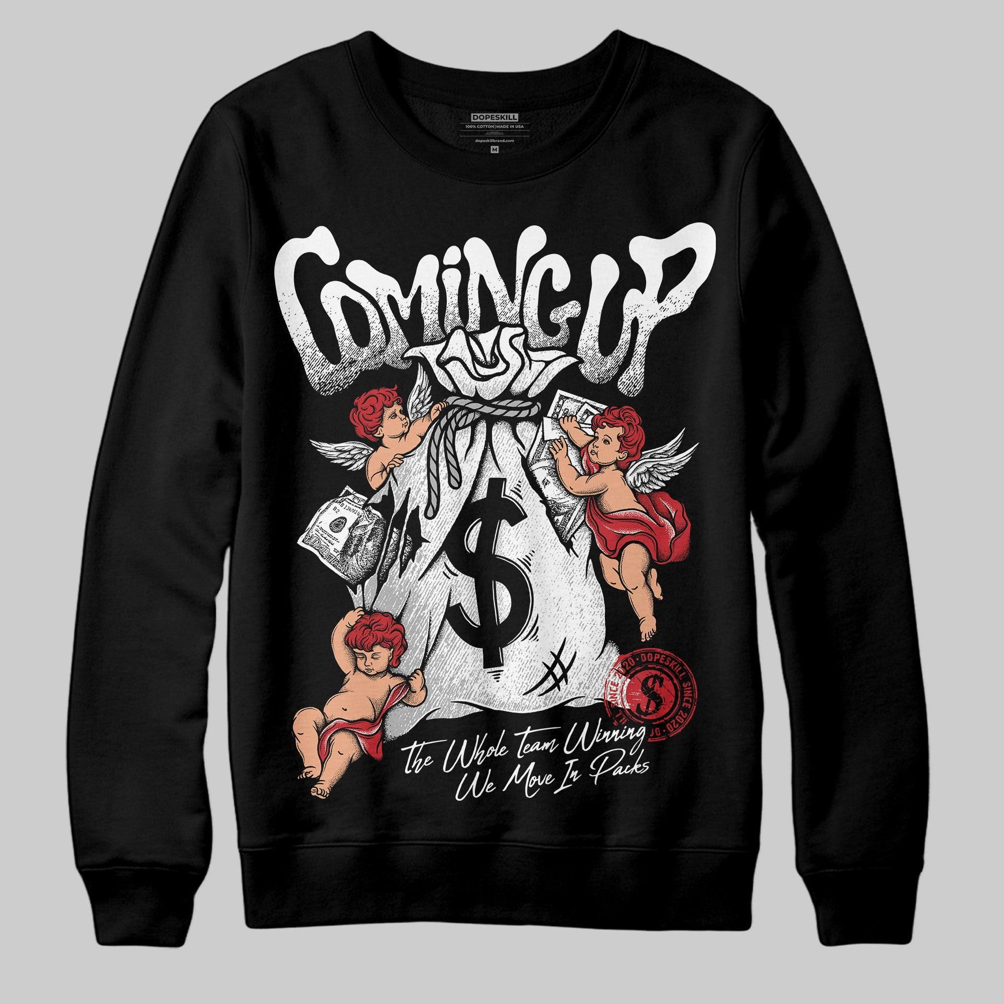 Bred Velvet 11s superstreetwear Sweatshirt Money Bag Coming Up Graphic