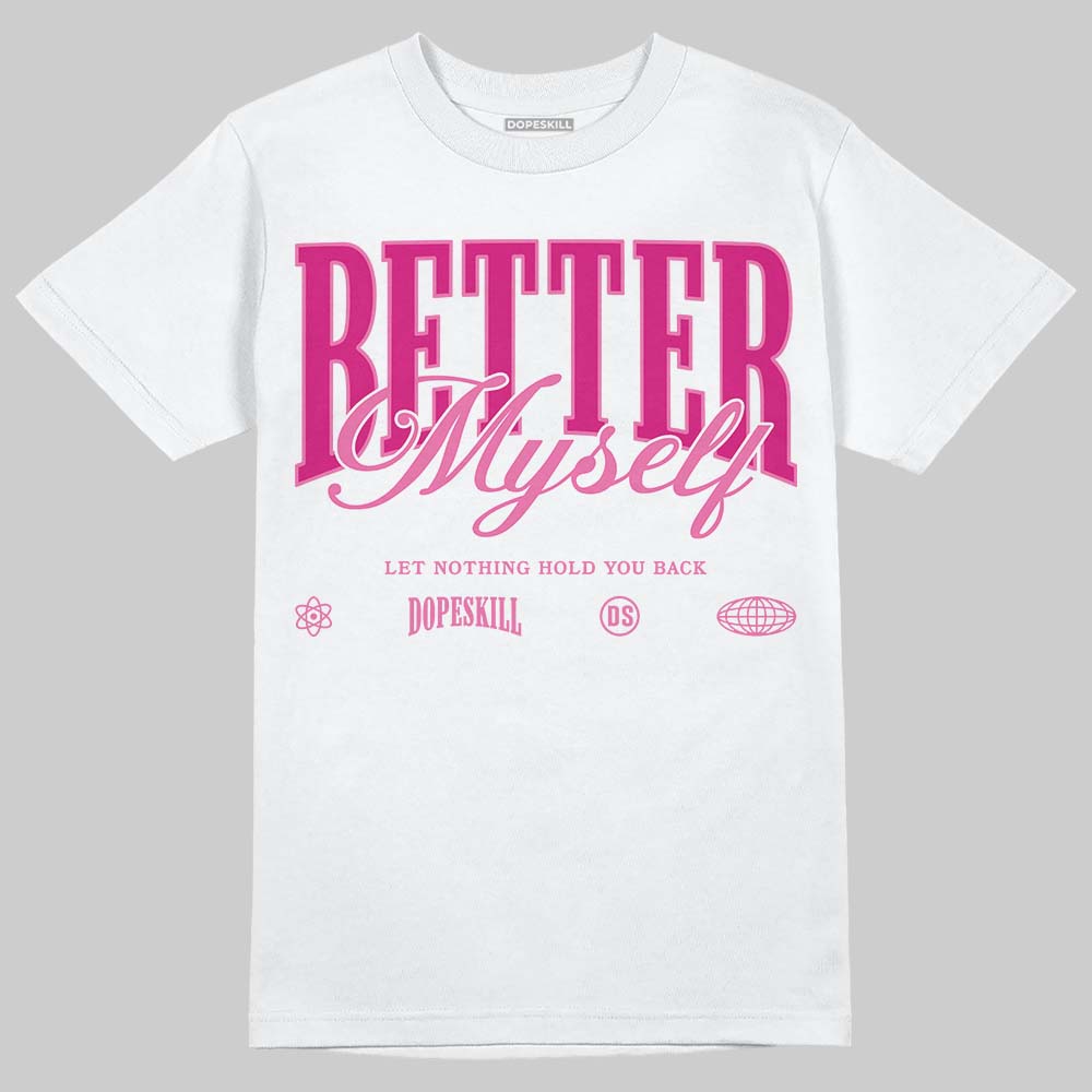 Rick RO Pink Leather Sneakers superstreetwear T-Shirt Better Myself Graphic