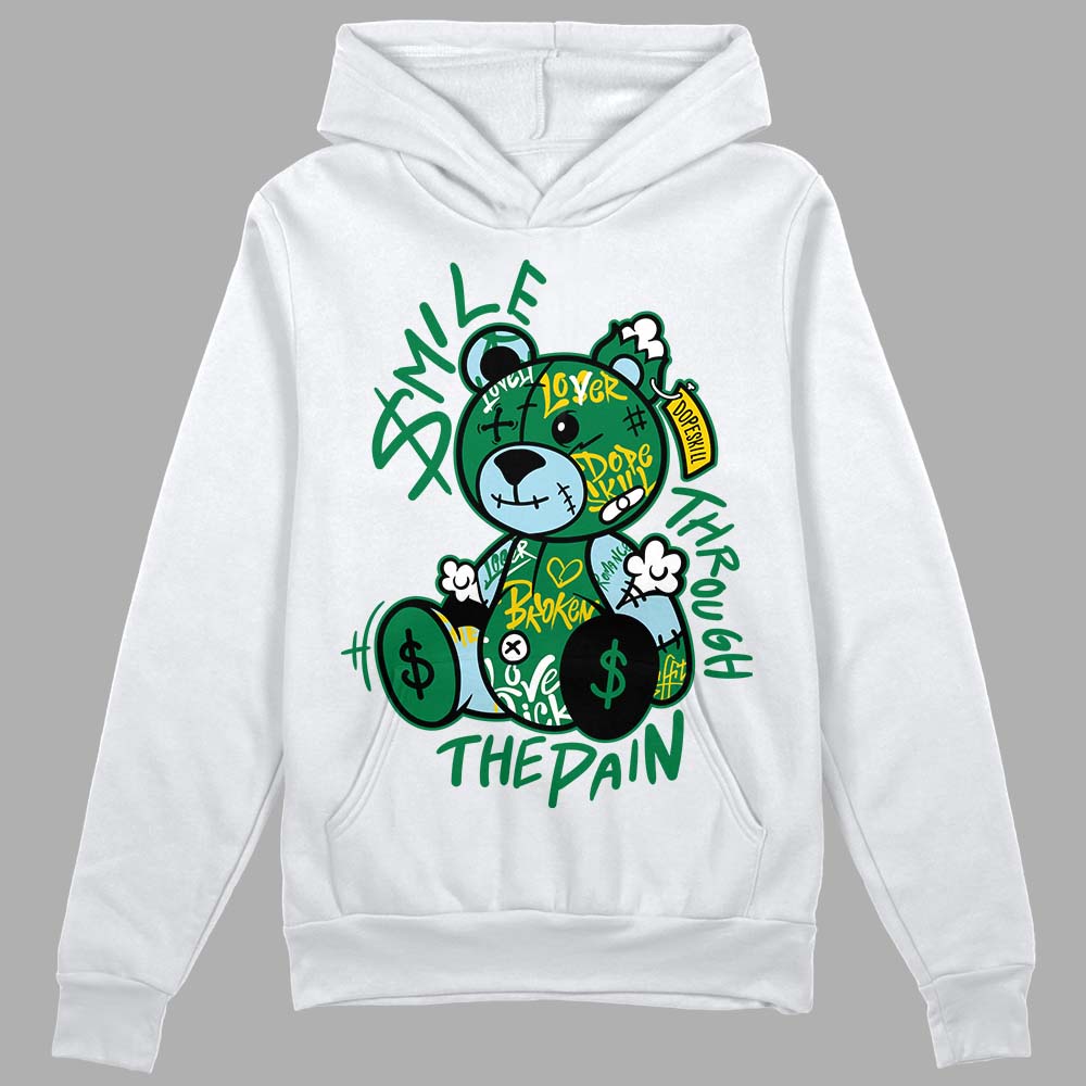 Lucky Green 5s superstreetwear Hoodie Sweatshirt Smile Through The Pain Graphic