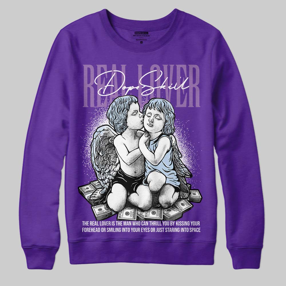 Grape 5s superstreetwear Sweatshirt Real Lover Graphic