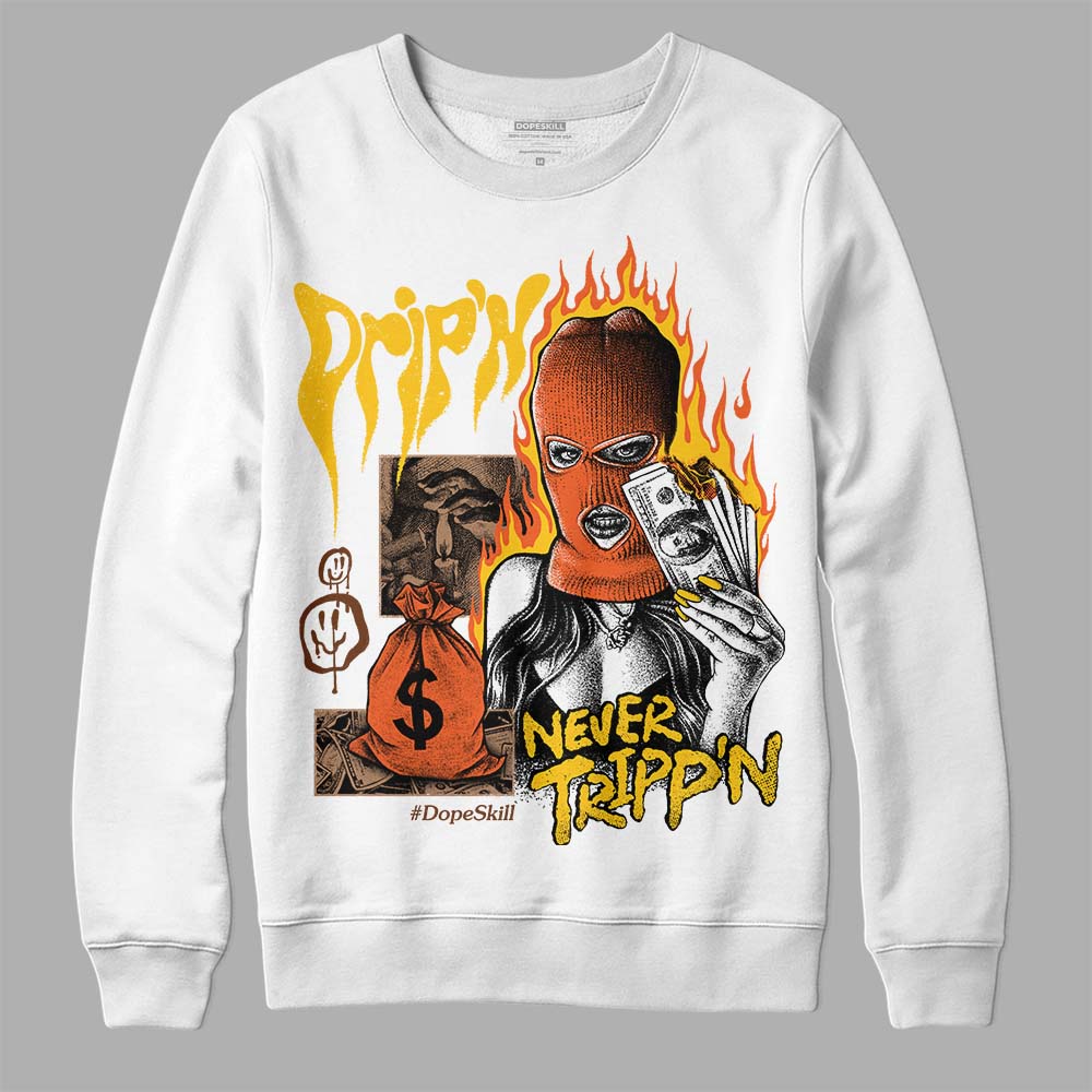 Yellow Collection superstreetwear Sweatshirt Drip'n Never Tripp'n Graphic