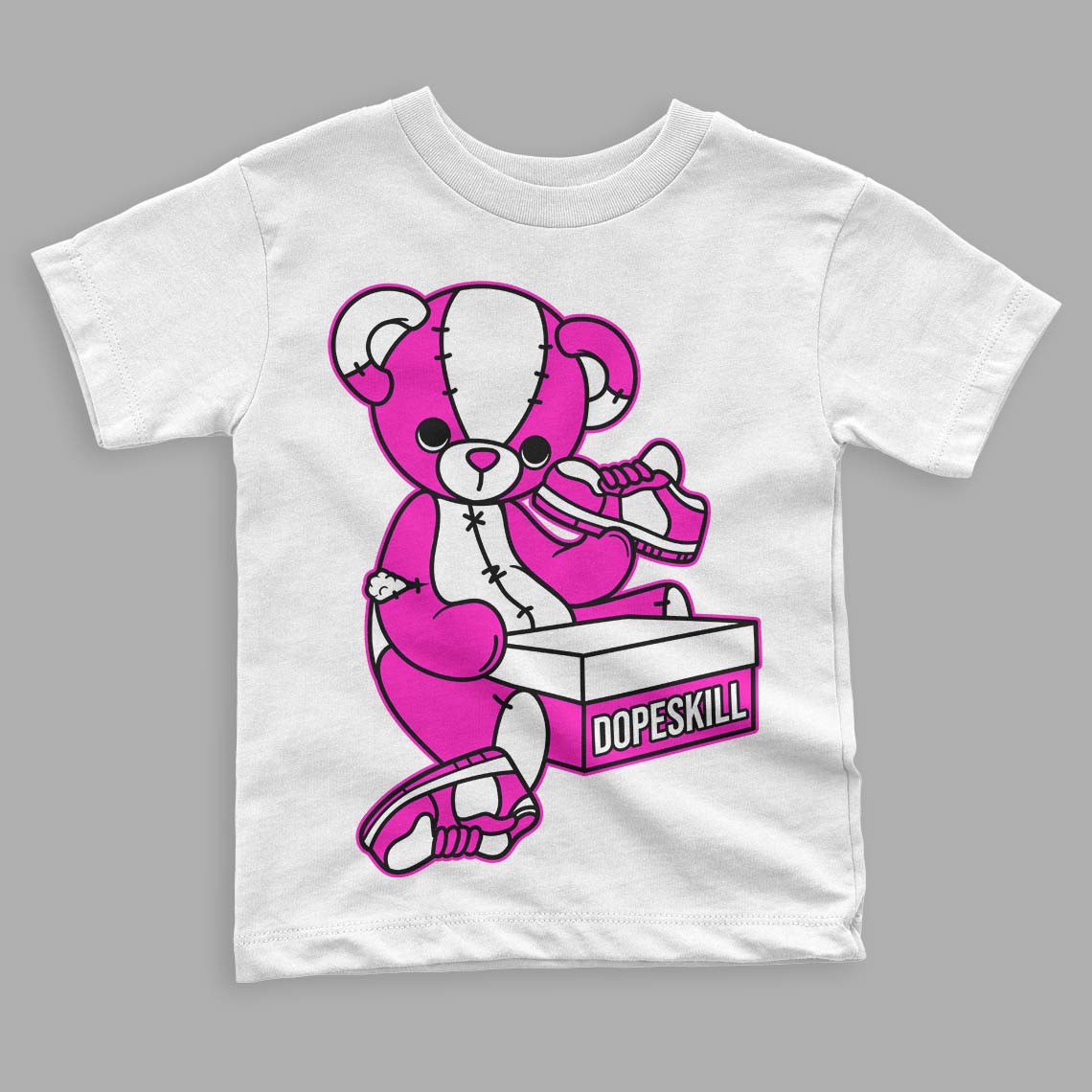 Dunk Low Active Fuchsia superstreetwear Toddler Kids T-shirt Sneakerhead BEAR Graphic