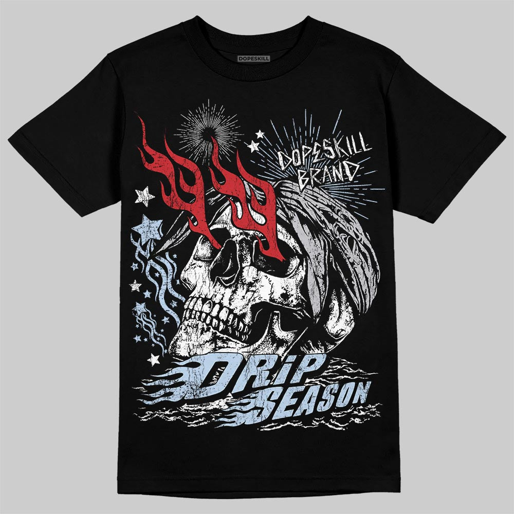 Black Metallic Reimagined 5s superstreetwear T-Shirt Drip Season Graphic
