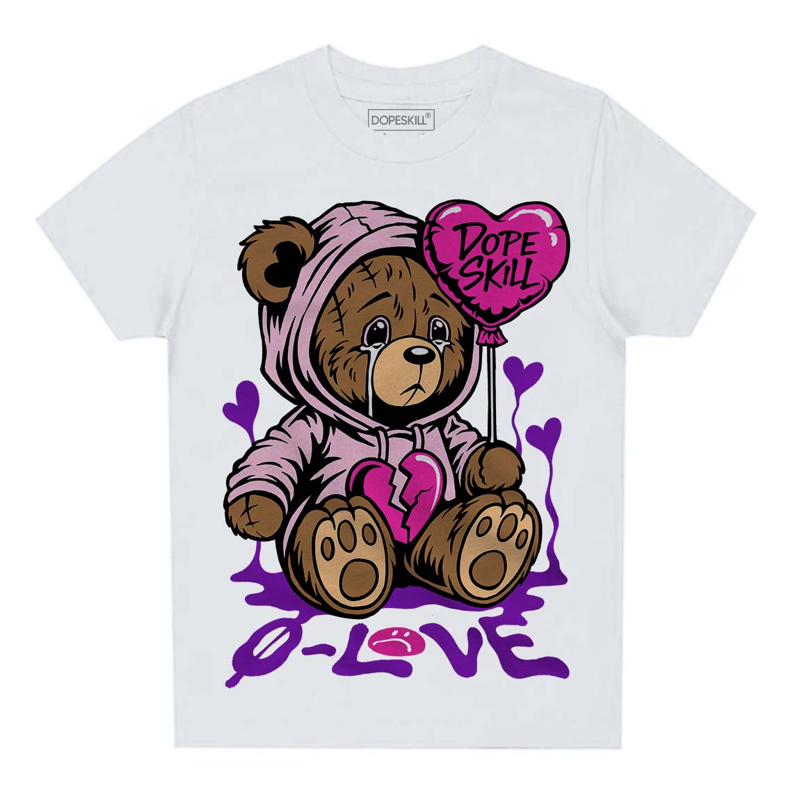 Pink Collection superstreetwear Toddler Kids T-shirt Broken Bear Graphic