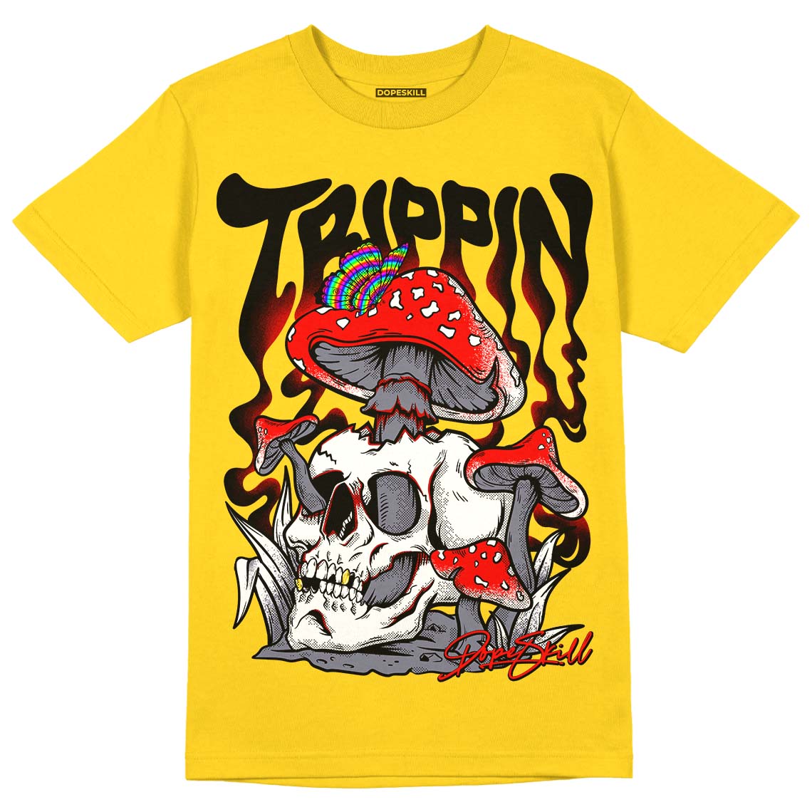 Lightning 4s superstreetwear Tour Yellow T-shirt Trippin Graphic