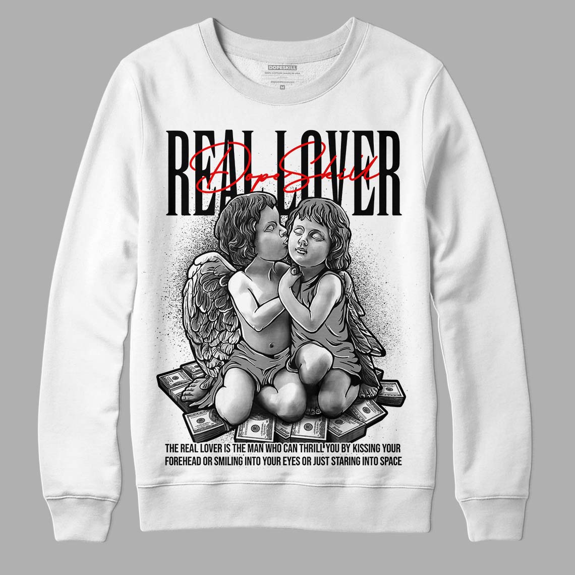 85 Black White 1s superstreetwear Sweatshirt Real Lover Graphic