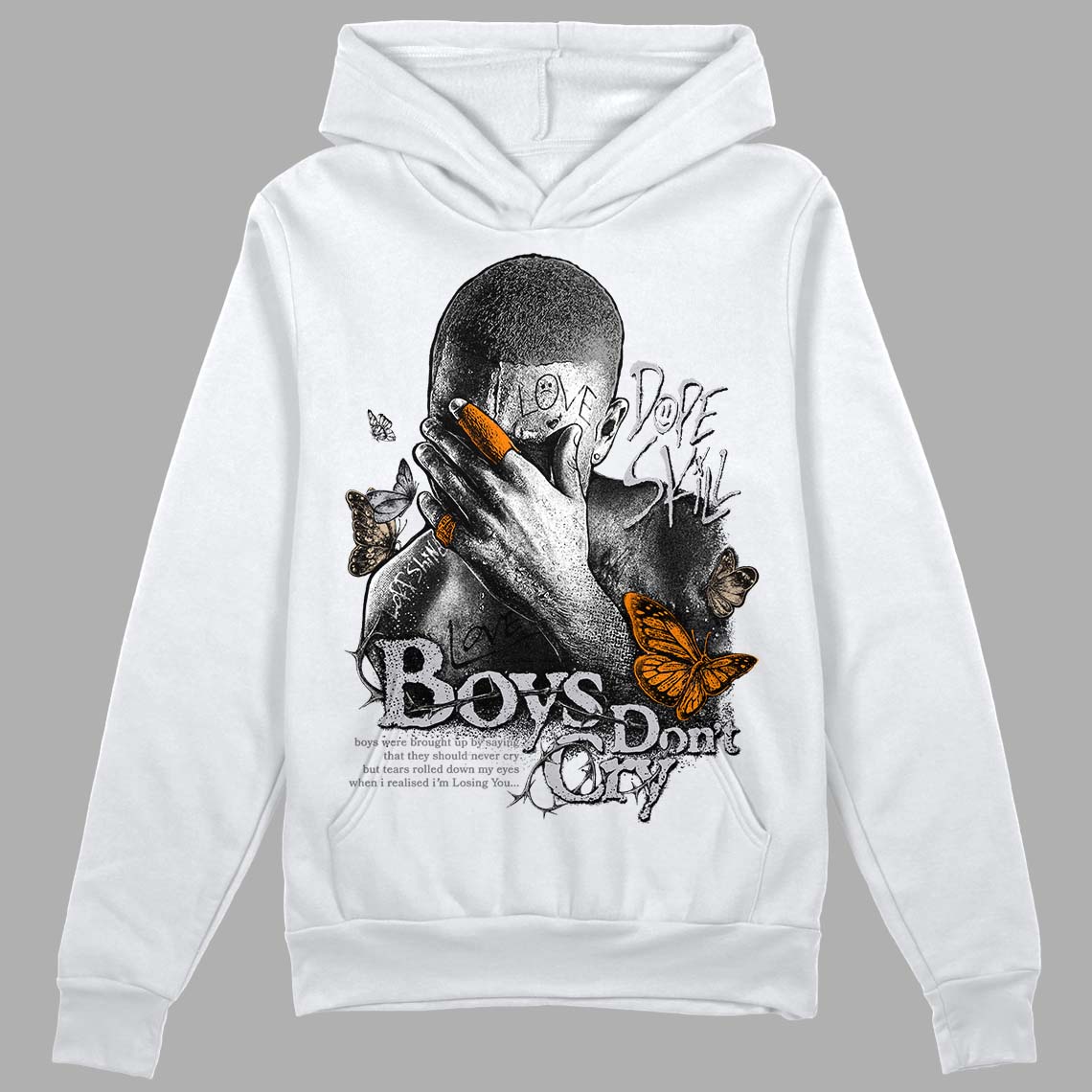 Grey Collection superstreetwear Hoodie Sweatshirt Boys Don't Cry Graphic