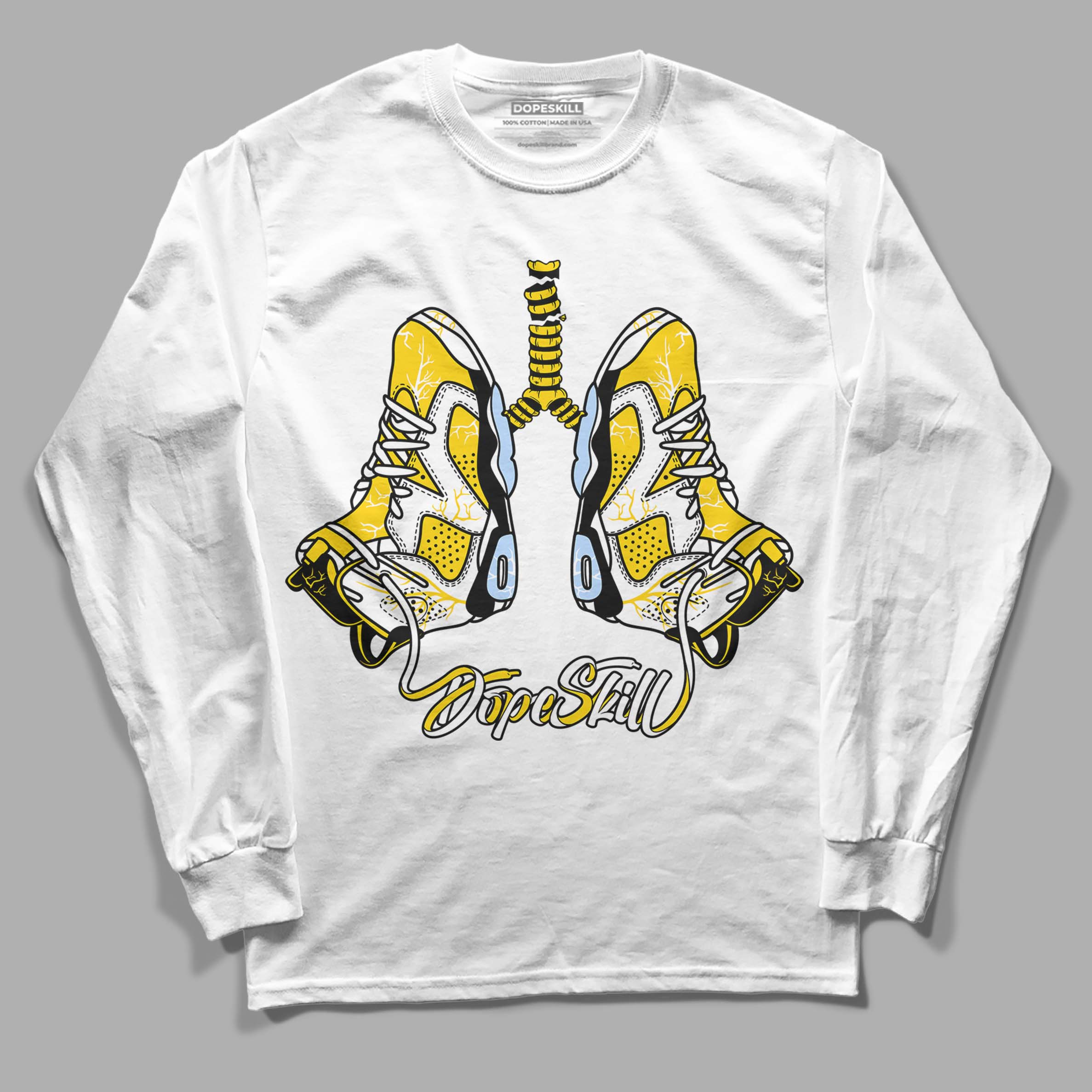 Yellow Ochre 6s superstreetwear Long Sleeve T-Shirt Breathe Graphic