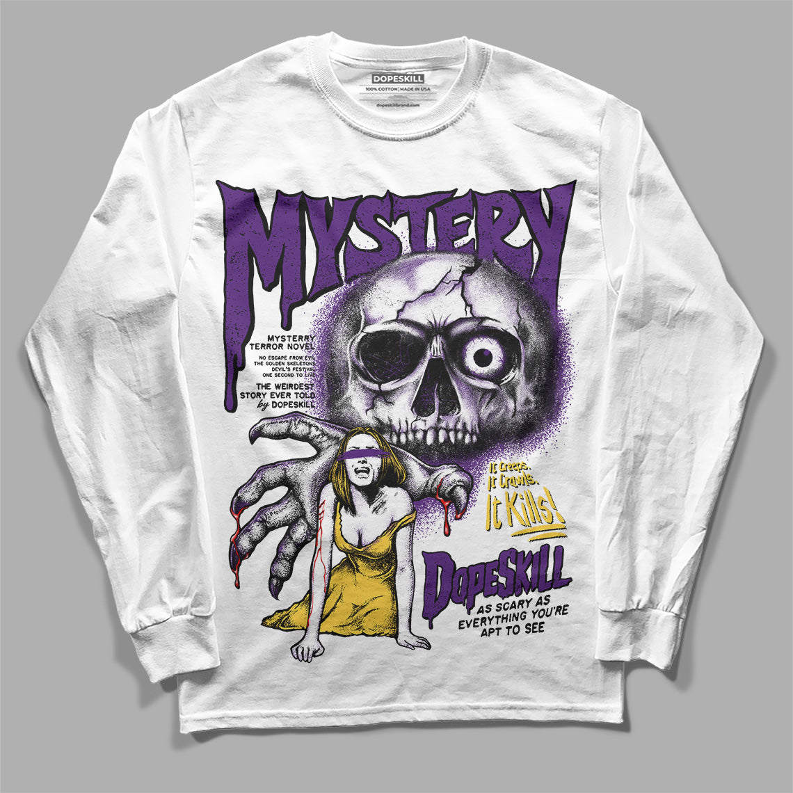 Field Purple 12s superstreetwear Long Sleeve T-Shirt Mystery Ghostly Grasp Graphic