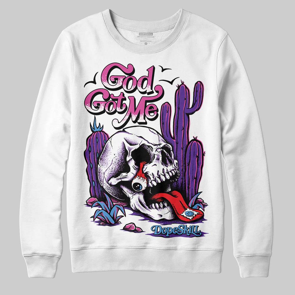 PURPLE Collection superstreetwear Sweatshirt God Got Me Graphic