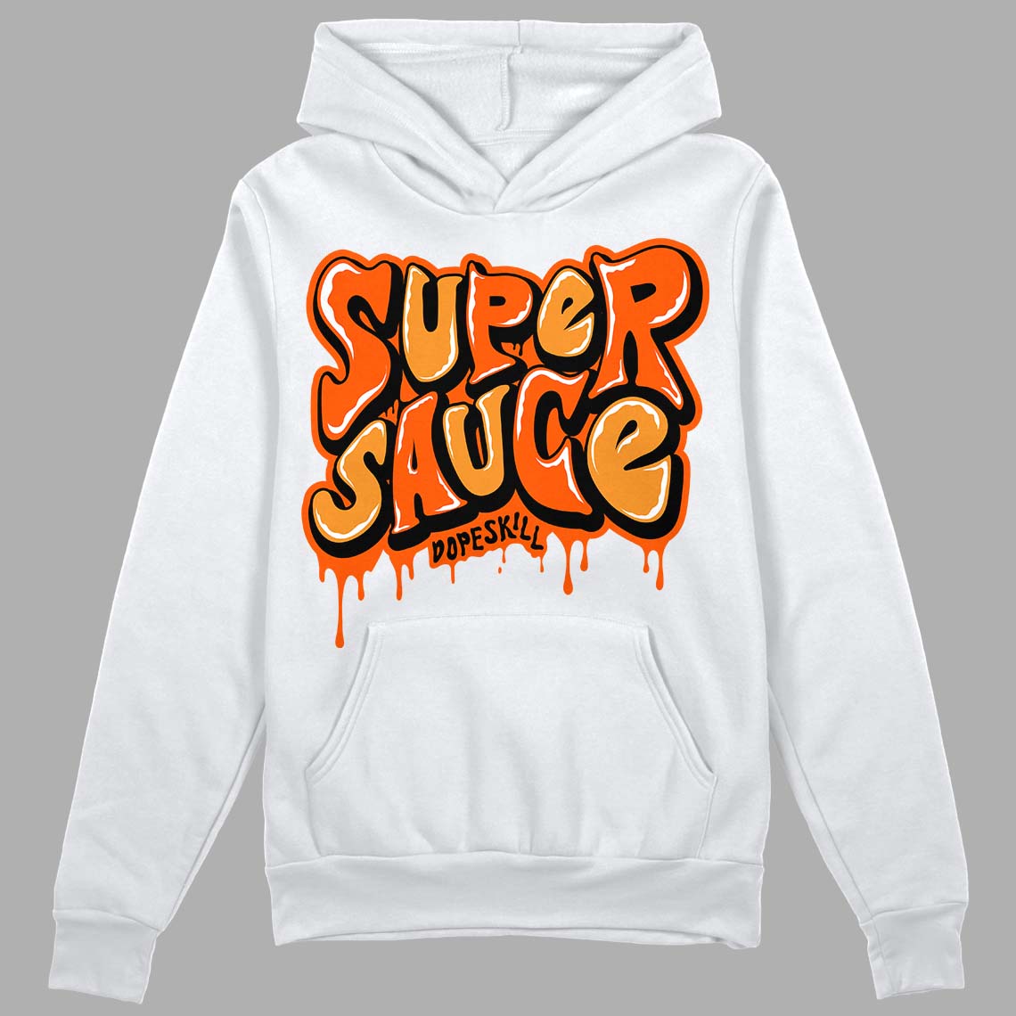 Brilliant Orange 12s superstreetwear Hoodie Sweatshirt Super Sauce Graphic