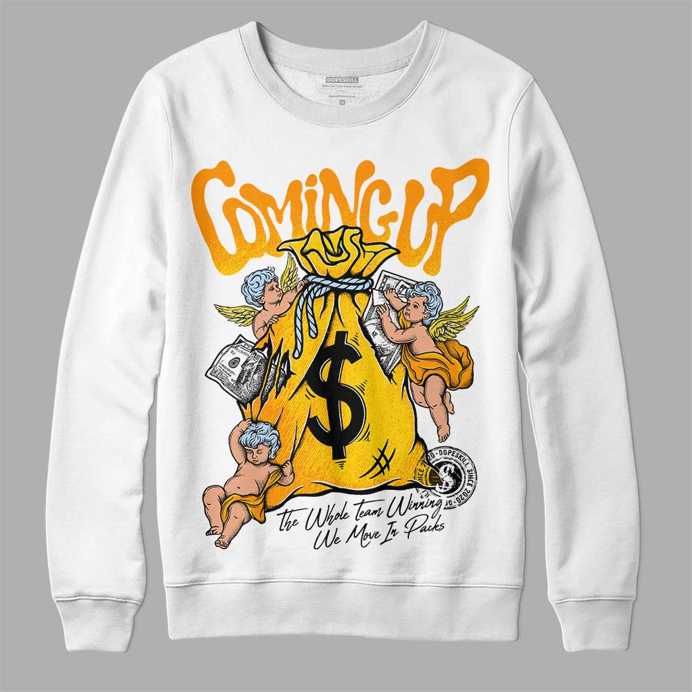 Yellow Ochre 6s superstreetwear Sweatshirt Money Bag Coming Up Graphic