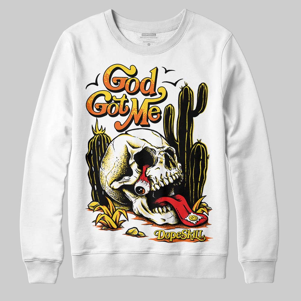 Black Tour Yellow AJ 4 Thunder superstreetwear Sweatshirt God Got Me Graphic