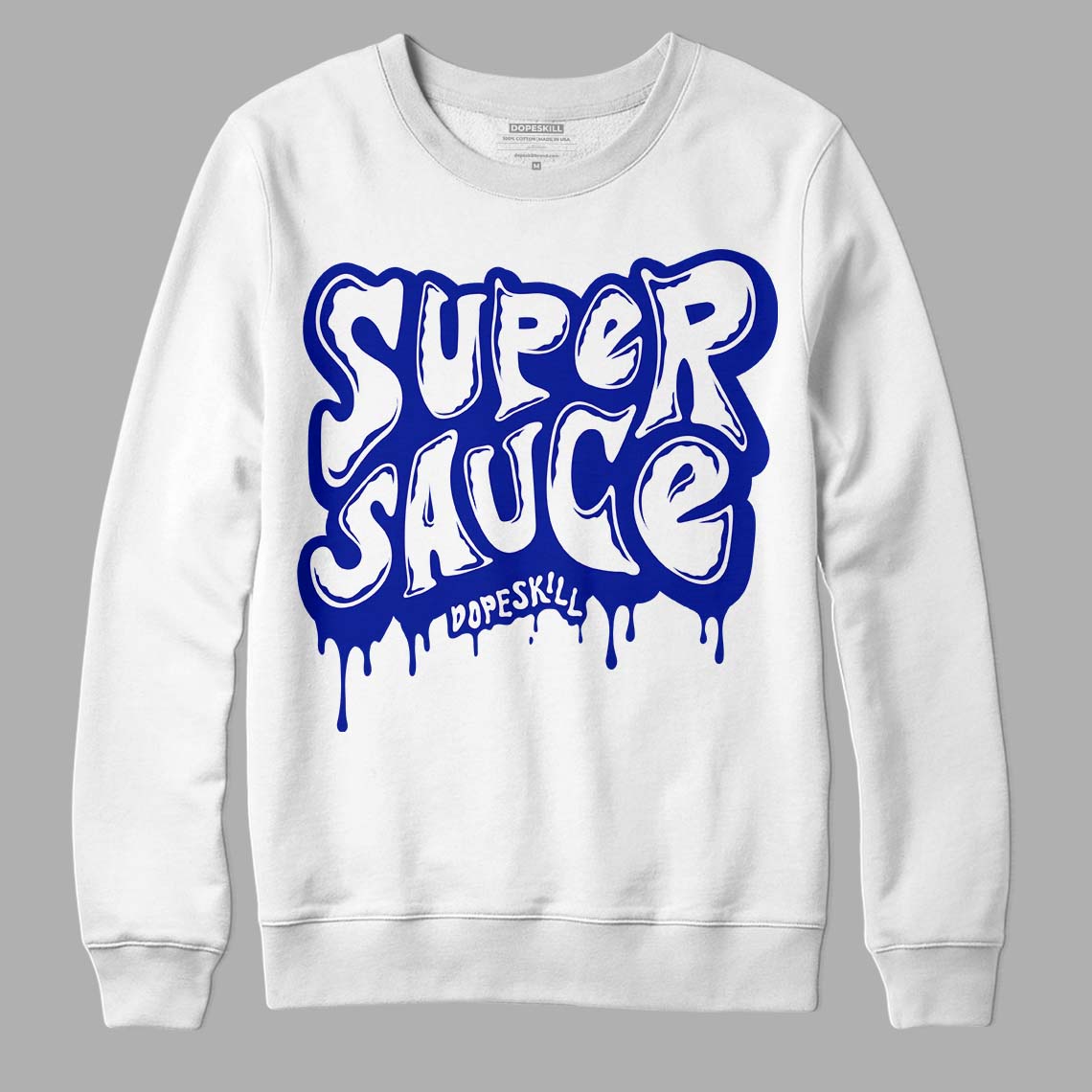 Racer Blue White Dunk Low superstreetwear Sweatshirt Super Sauce Graphic