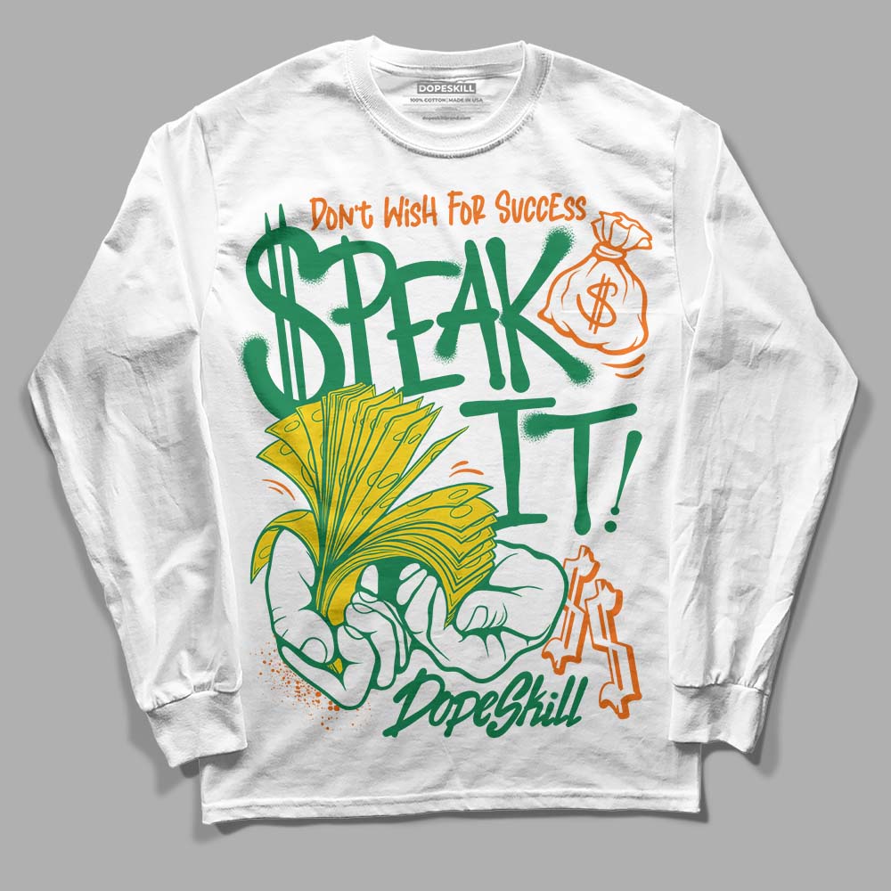 Green Collection superstreetwear Long Sleeve T-Shirt Speak It Graphic