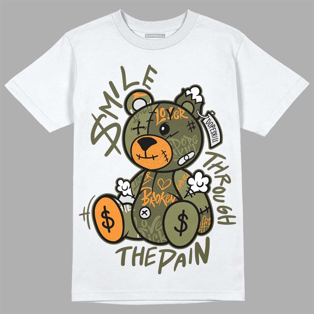 Olive 5s superstreetwear T-Shirt Smile Through The Pain Graphic
