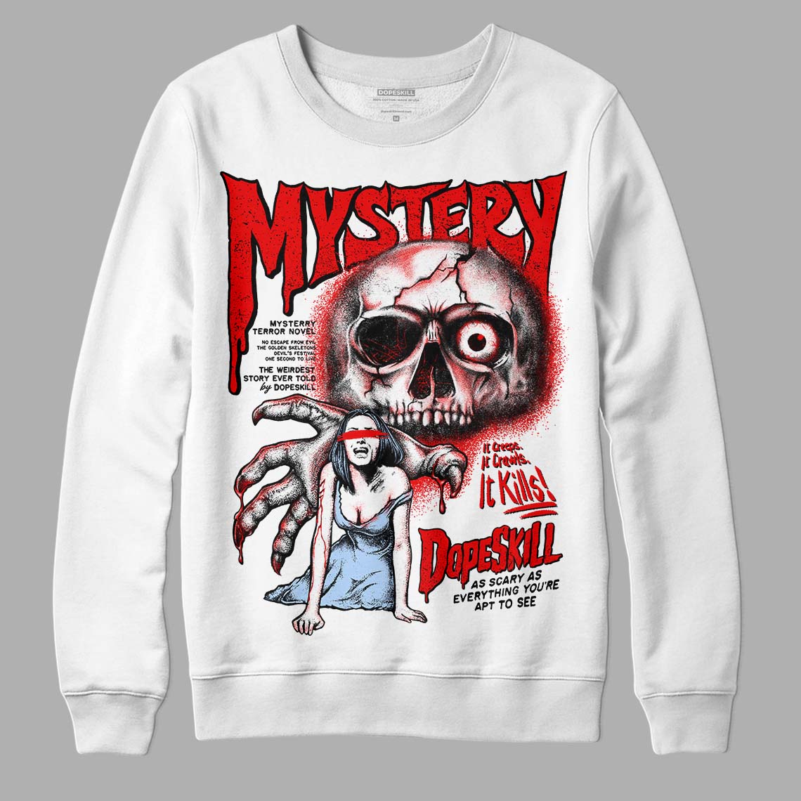 Cherry 11s superstreetwear Sweatshirt Mystery Ghostly Grasp Graphic