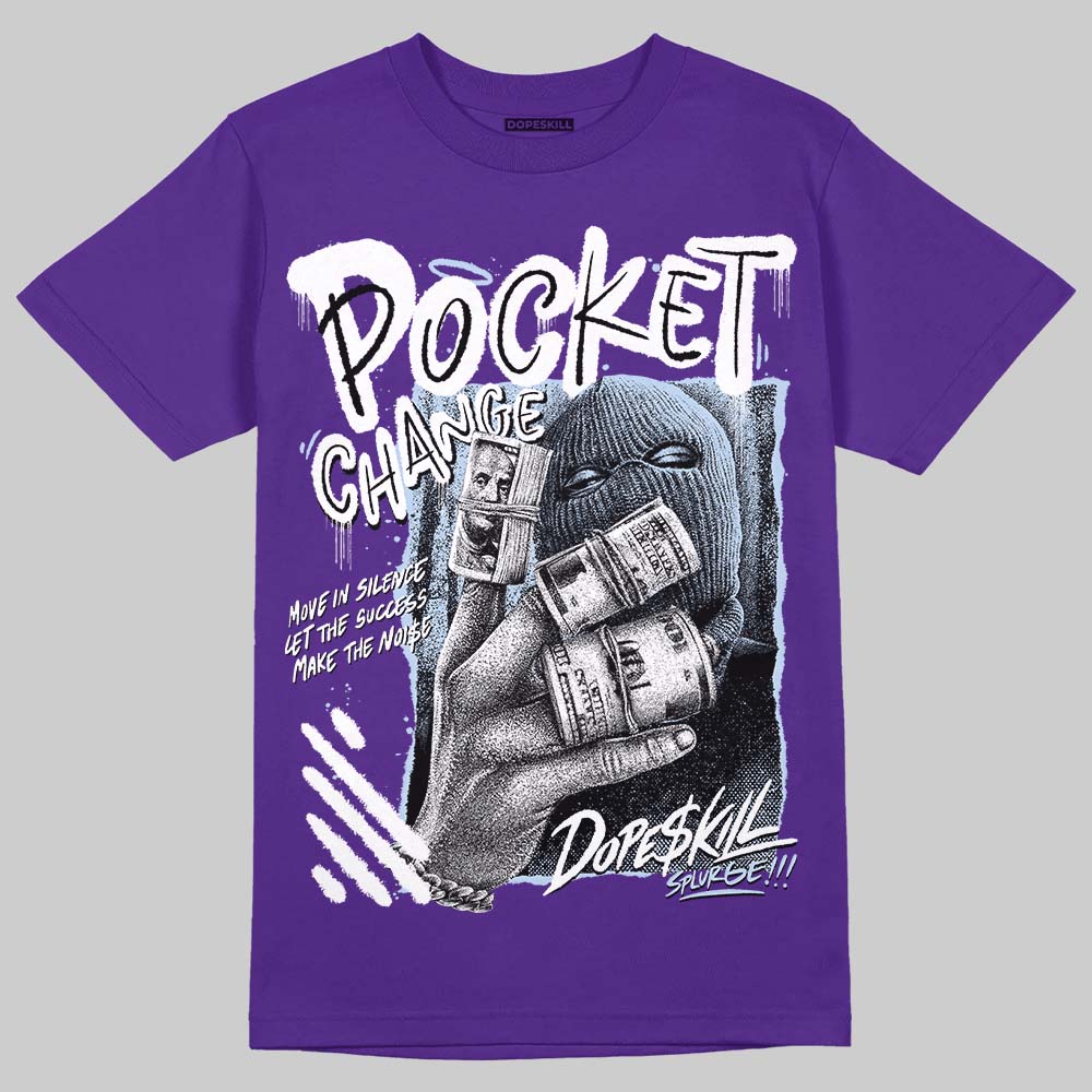 Grape 5s superstreetwear T-Shirt Pocket Change Graphic