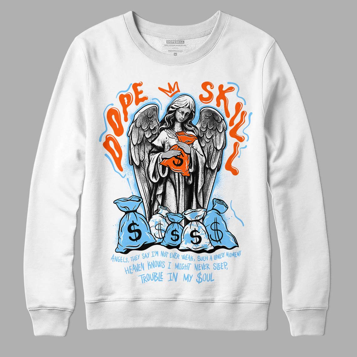 Dunk Low Futura University Blue superstreetwear Sweatshirt Angels Graphic