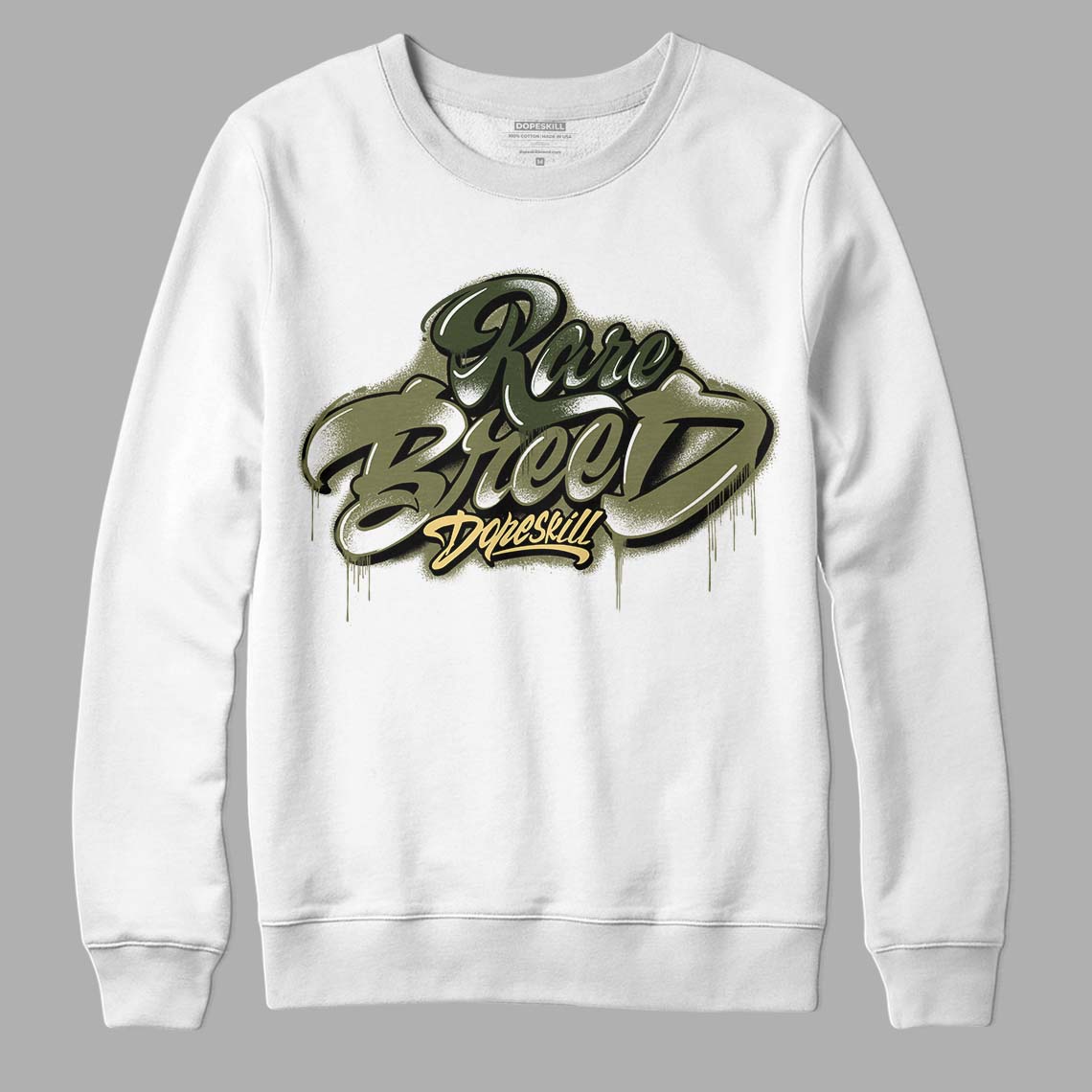 Craft Olive 4s superstreetwear Sweatshirt Rare Breed Type Graphic