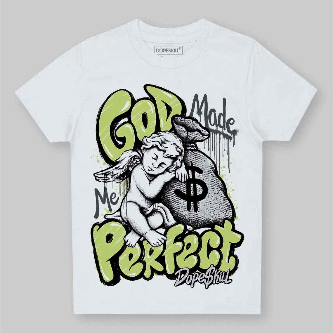 Light Lemon Twist 4s superstreetwear Toddler Kids T-shirt God Made Me Perfect Graphic