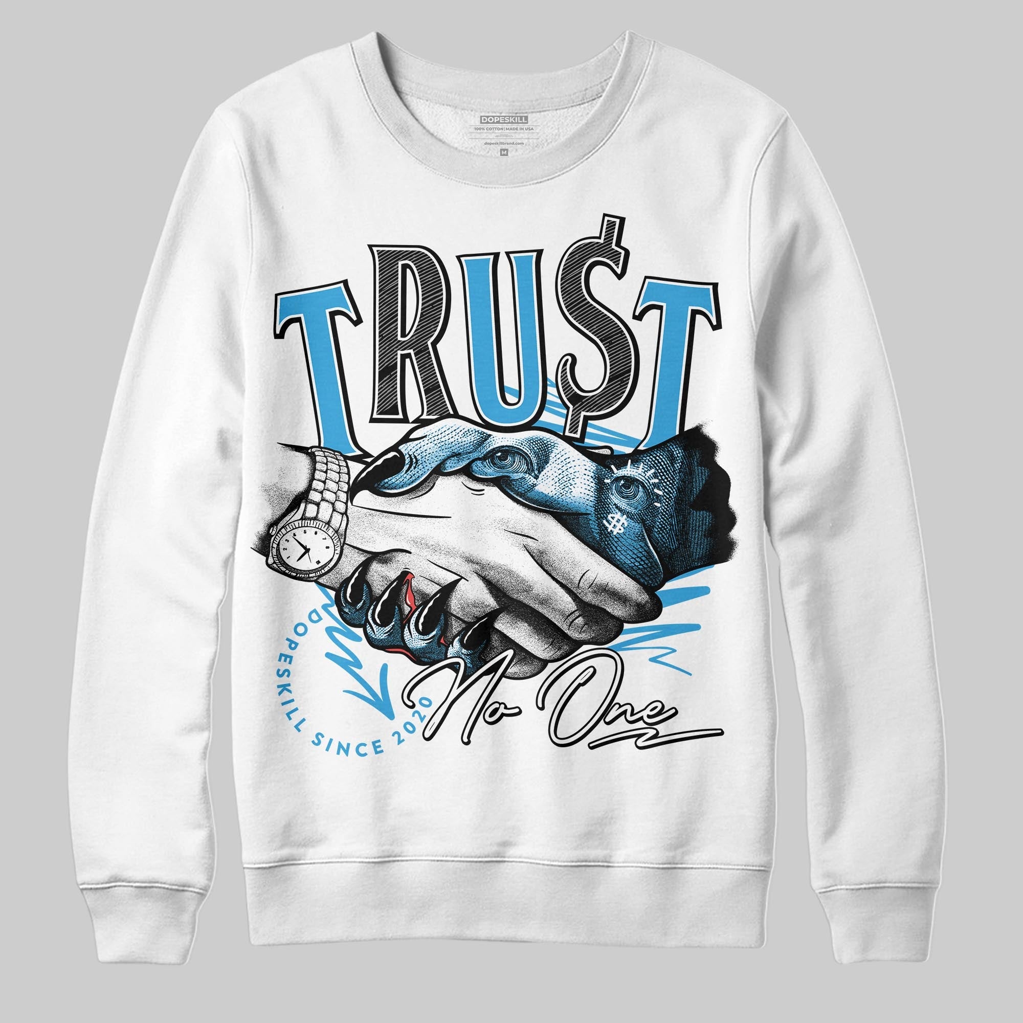 UNC Reimagined 1s superstreetwear Sweatshirt Trust No One Graphic