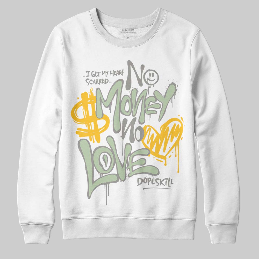 Seafoam 4s 2025 superstreetwear Sweatshirt No Money No Love Typo Graphic