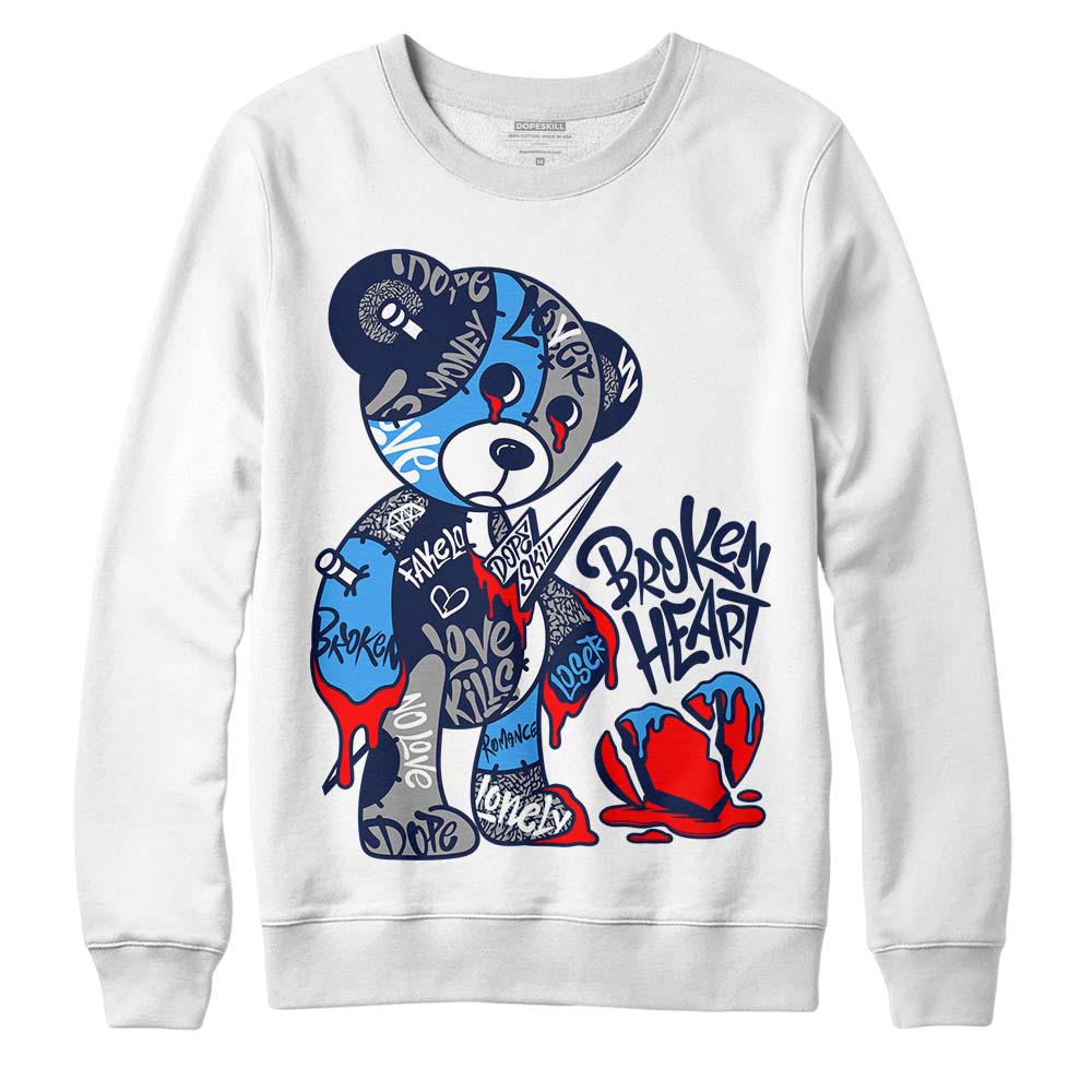 AJ Spizike White Obsidian superstreetwear Sweatshirt Broken Heart Graphic