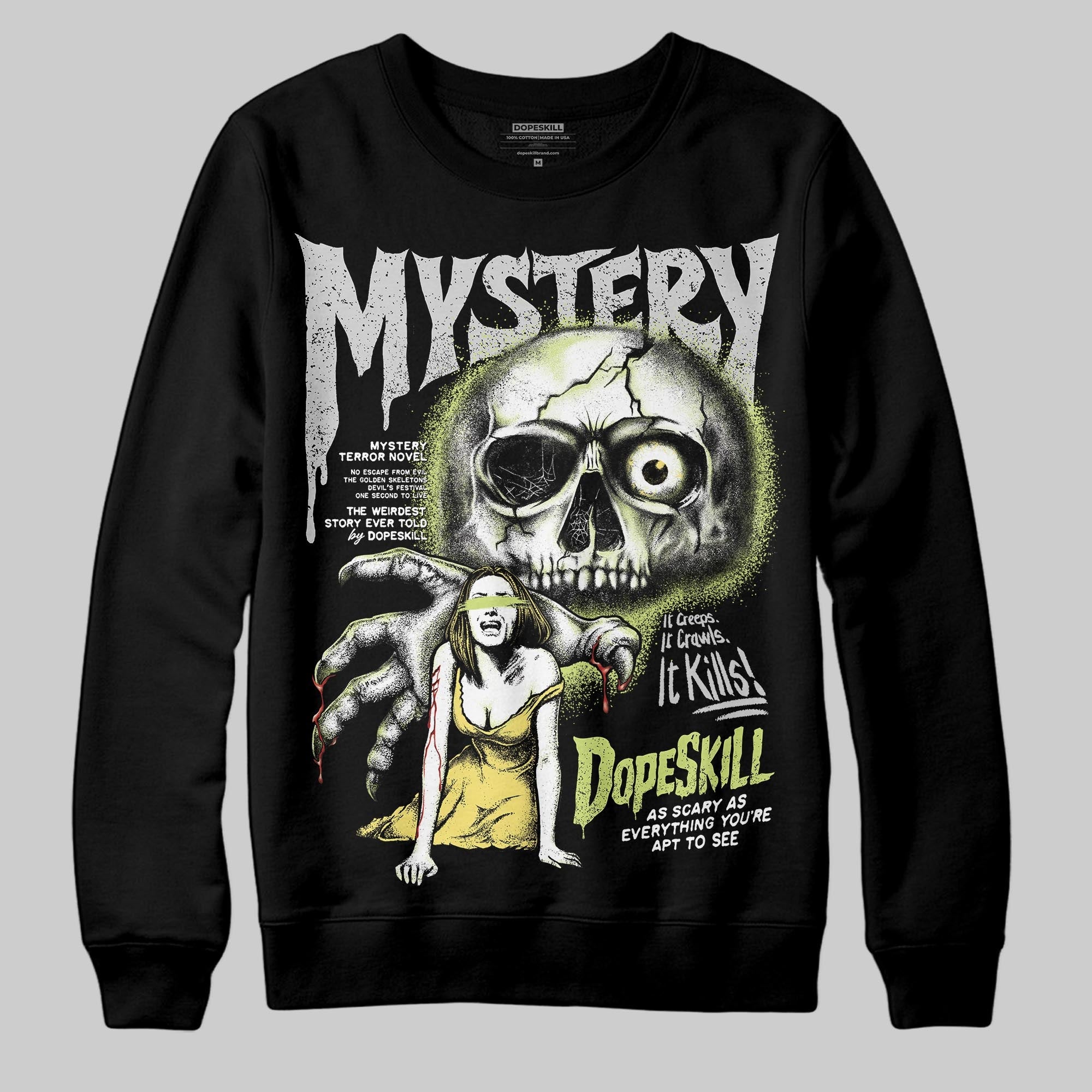 Light Lemon Twist 4s superstreetwear Sweatshirt Mystery Ghostly Grasp Graphic