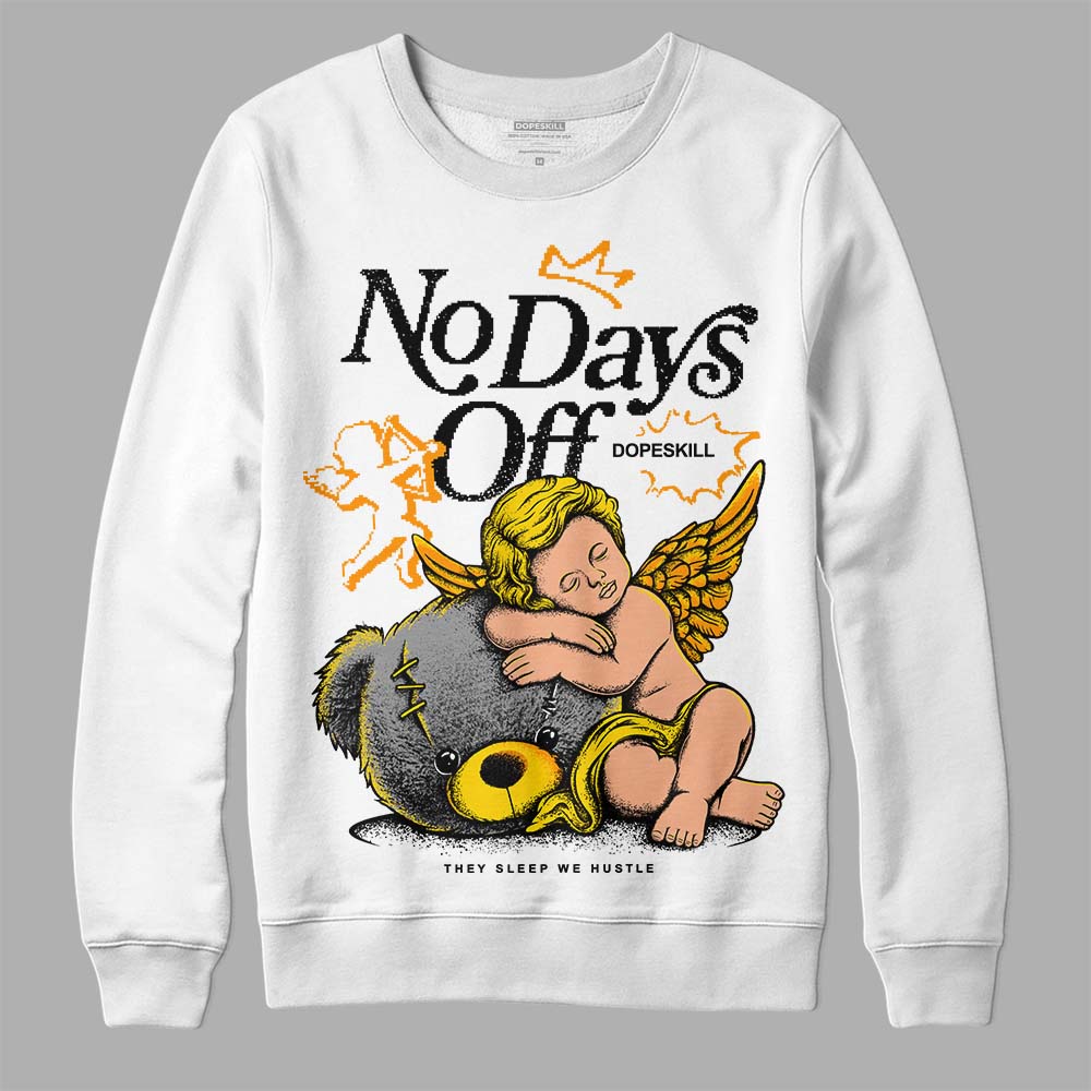 Yellow Ochre 6s superstreetwear Sweatshirt New No Days Off Graphic