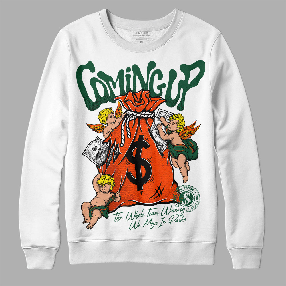 Dunk Team Dark Green Orange superstreetwear Sweatshirt Money Bag Coming Up Graphic