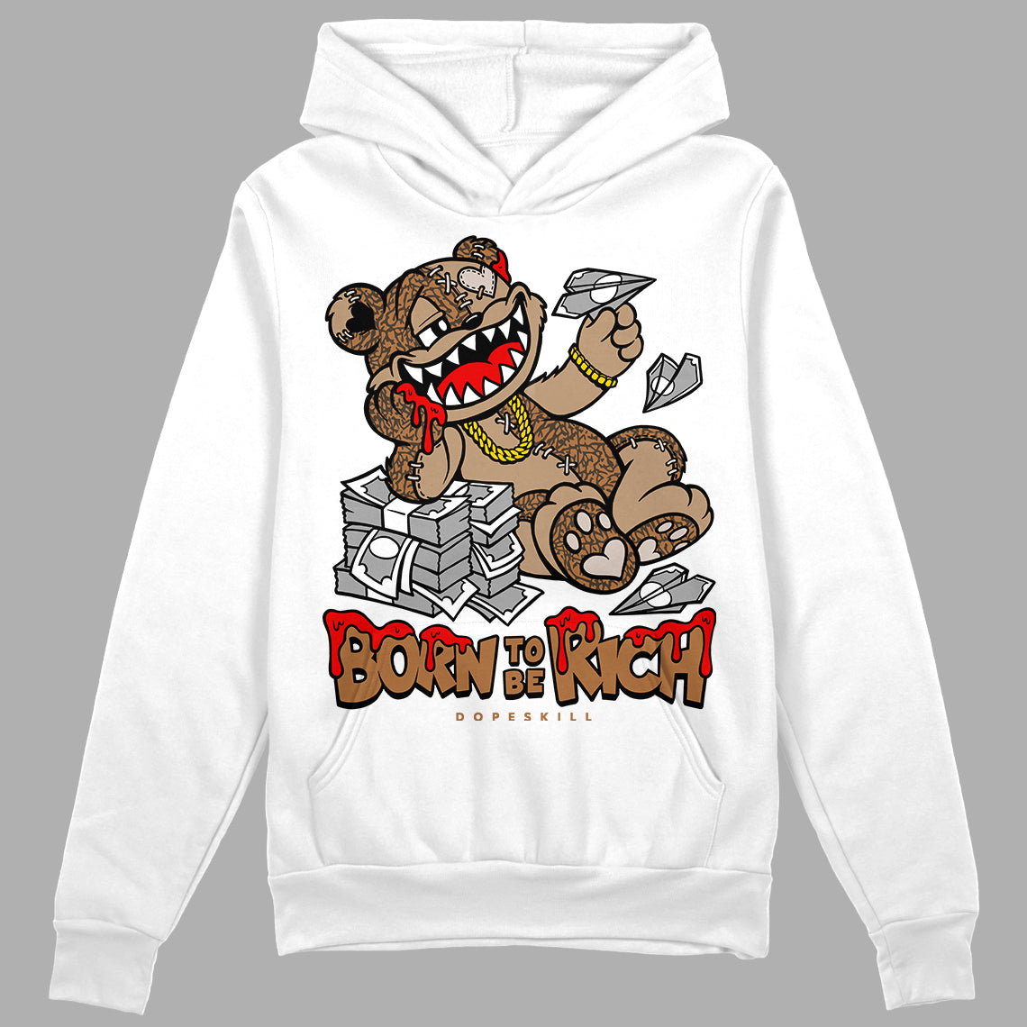 Palomino 3s superstreetwear Hoodie Sweatshirt Born To Be Rich Graphic