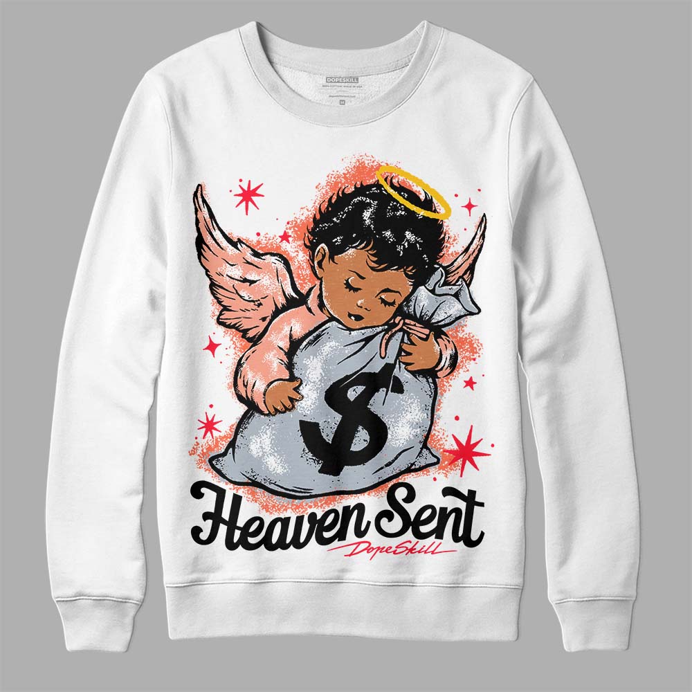Crimson Bliss 5s superstreetwear Sweatshirt Heaven Sent Graphic
