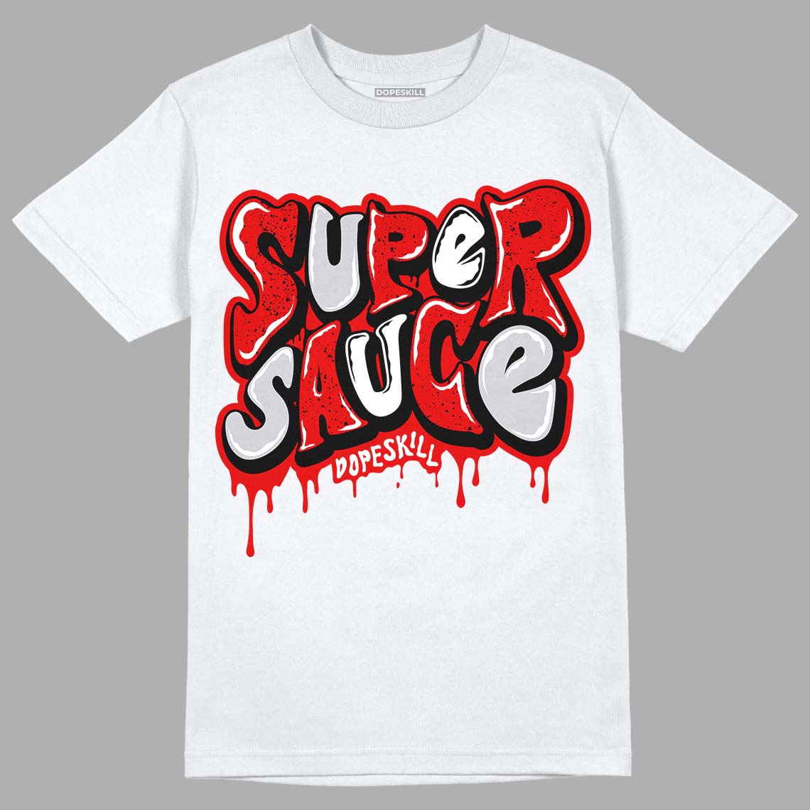 Red Cement 4S superstreetwear T-Shirt Super Sauce Graphic