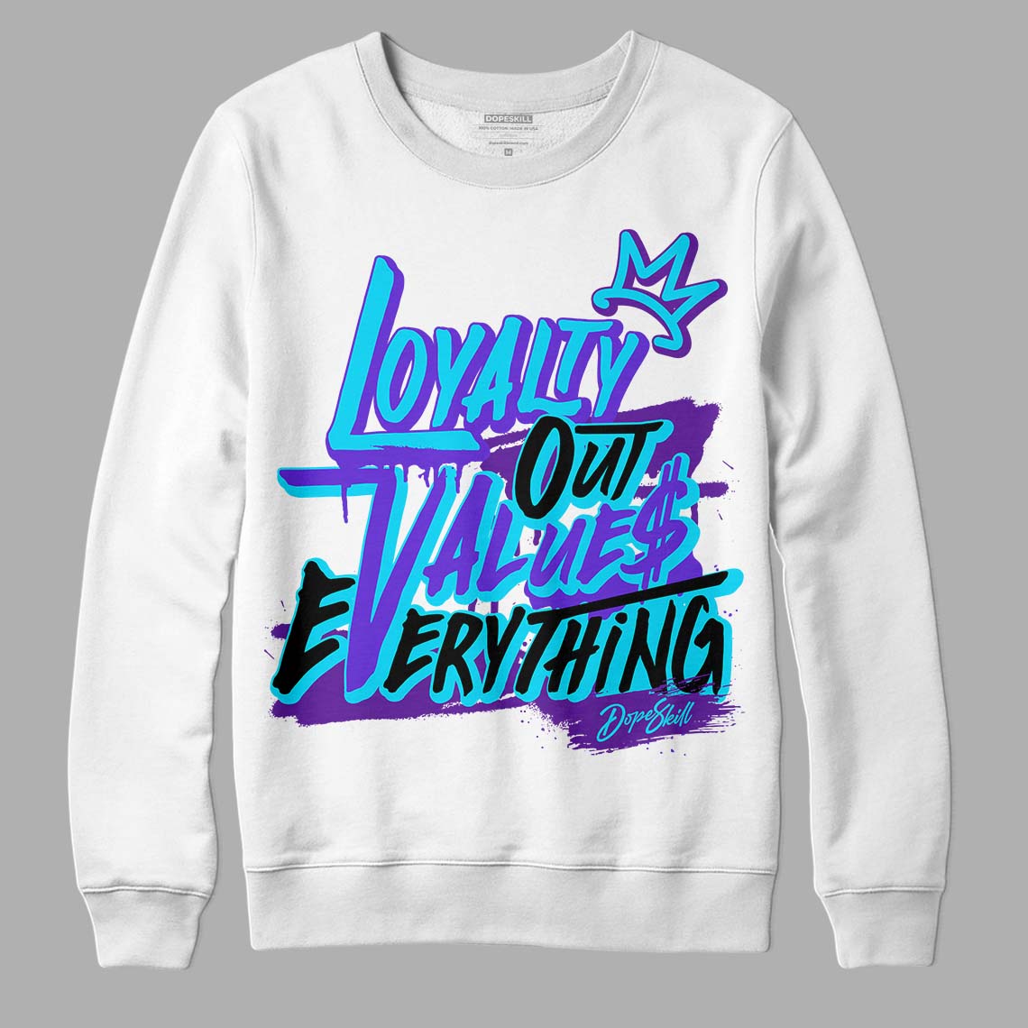 Aqua 6s superstreetwear Sweatshirt LOVE Graphic