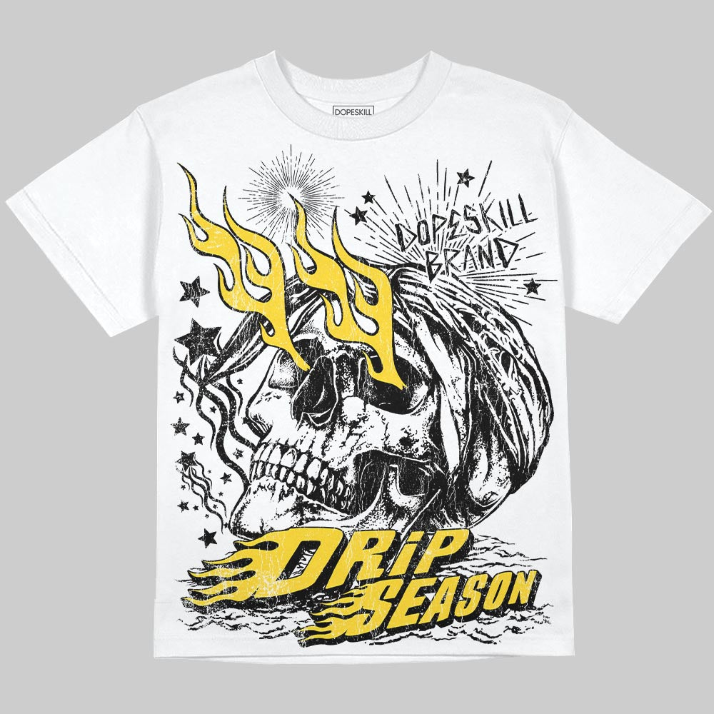 Black Tour Yellow AJ 4 Thunder superstreetwear Oversize Print T-Shirt Drip Season Graphic