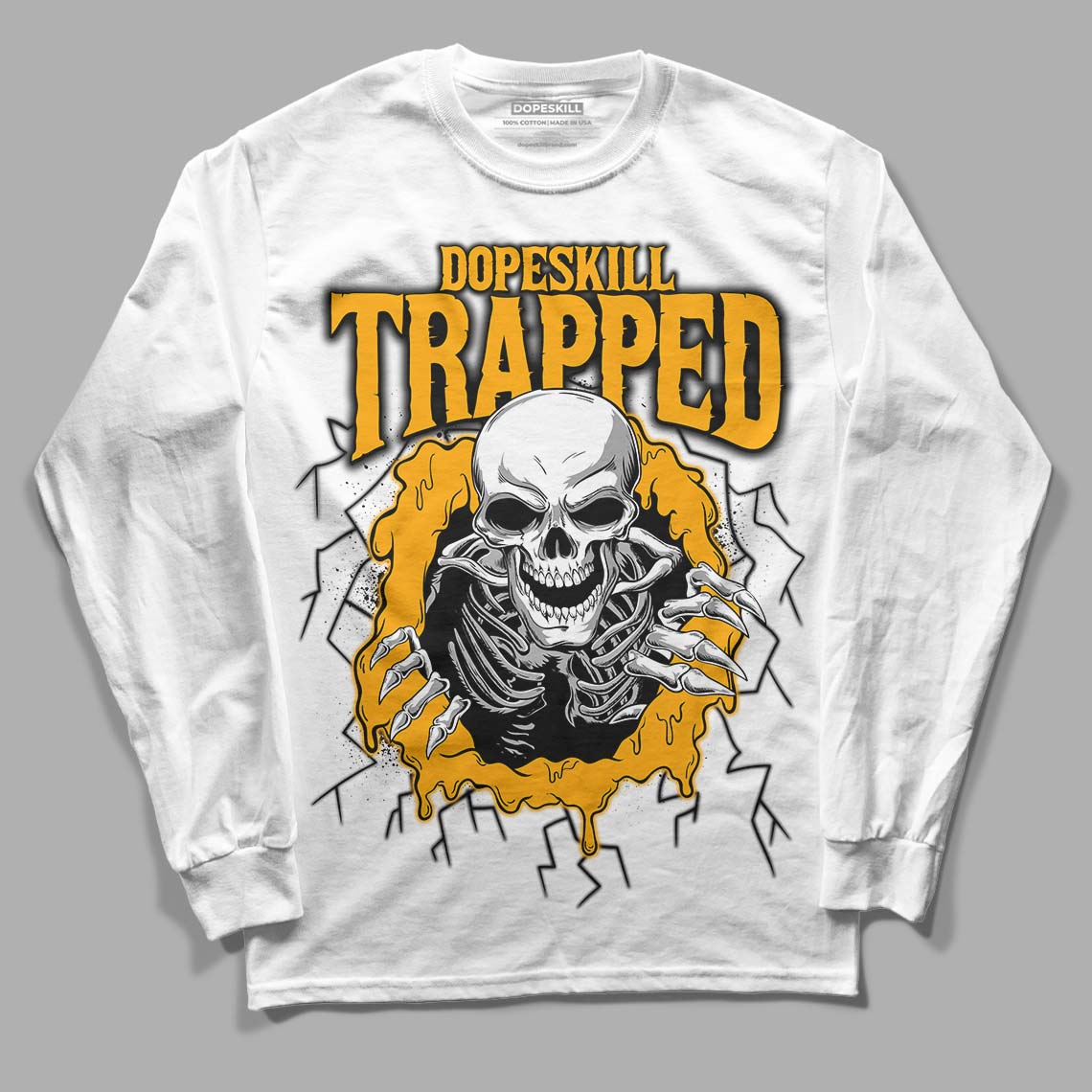 Black Taxi 12s superstreetwear Long Sleeve T-Shirt Trapped Halloween Graphic