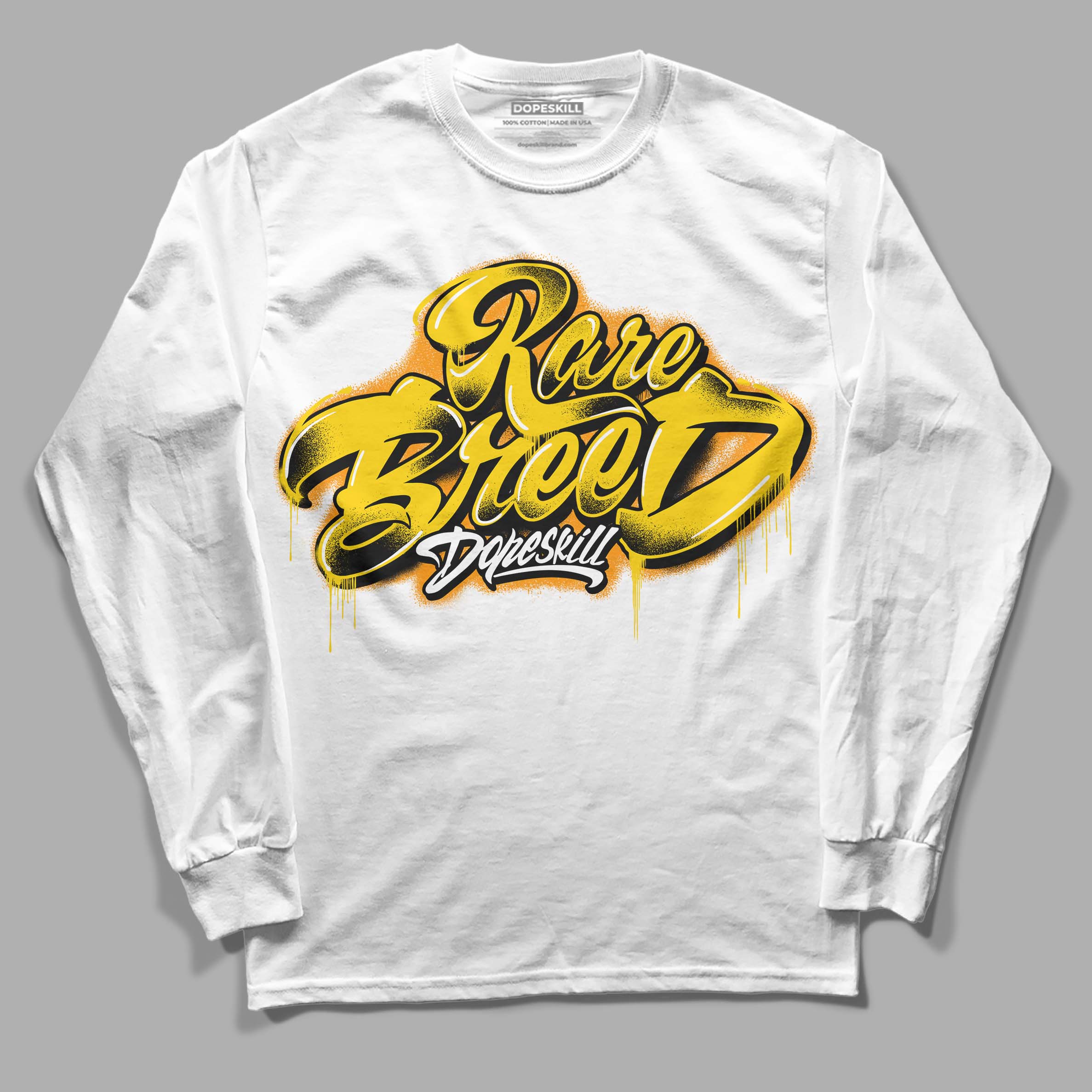 Yellow Ochre 6s superstreetwear Long Sleeve T-Shirt Rare Breed Type Graphic