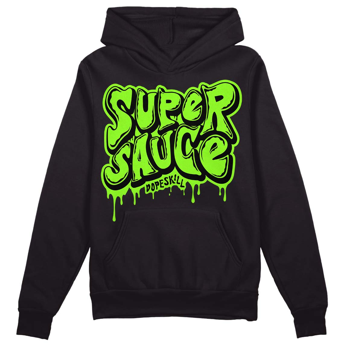 Neon Green Collection superstreetwear Hoodie Sweatshirt Super Sauce Graphic