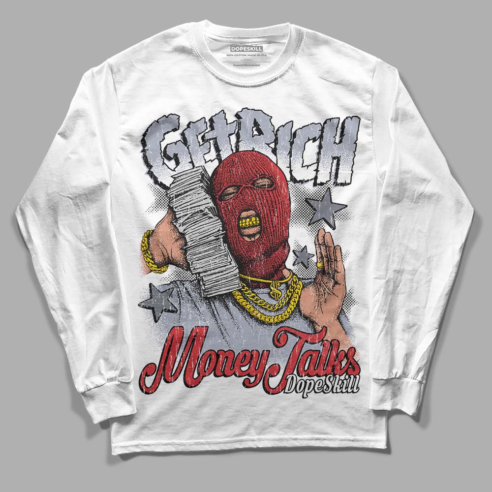 Bred Reimagined 4s superstreetwear Long Sleeve T-Shirt Get Rich Graphic