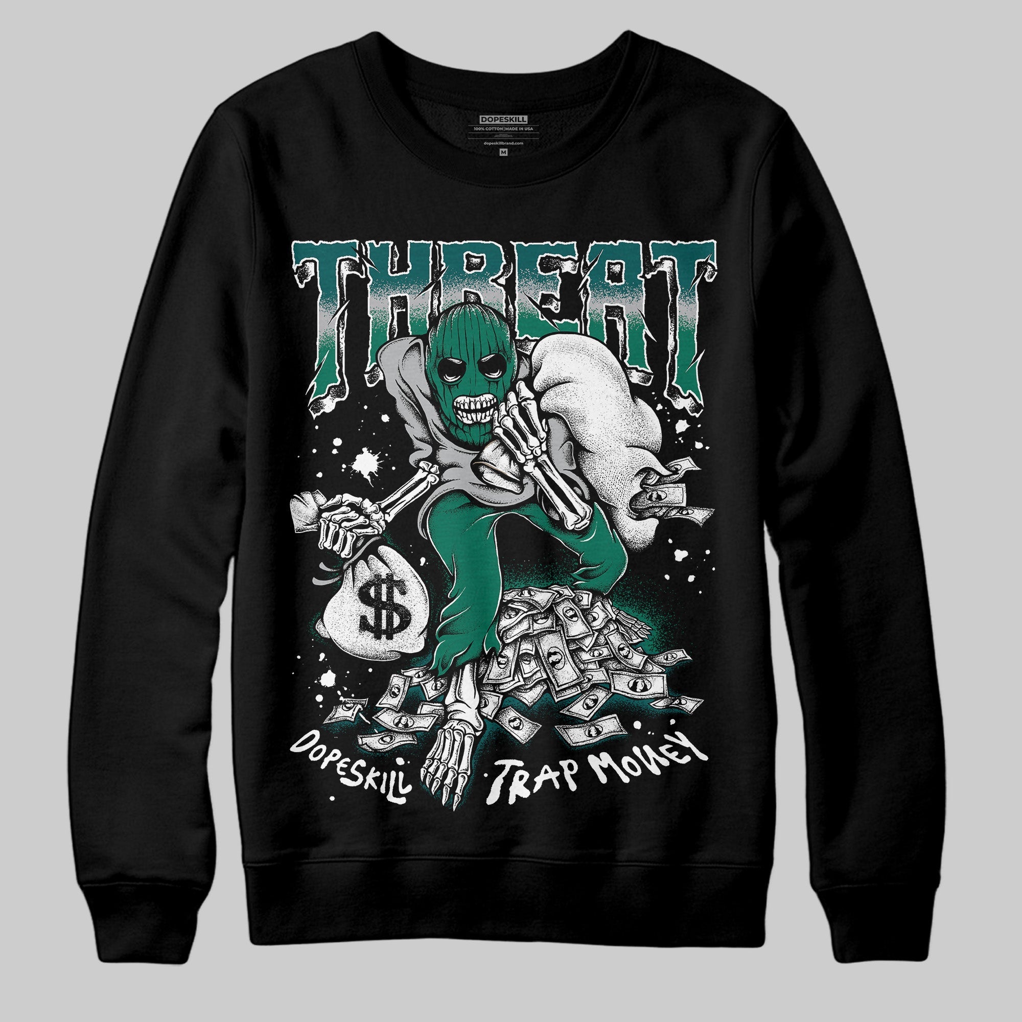 Gel 1130 White Dark Neptune superstreetwear Sweatshirt Threat Graphic