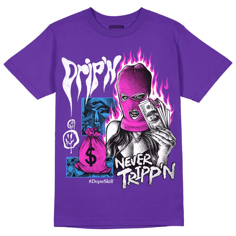 PURPLE Collection superstreetwear Purple T-shirt Drip'n Never Tripp'n Graphic