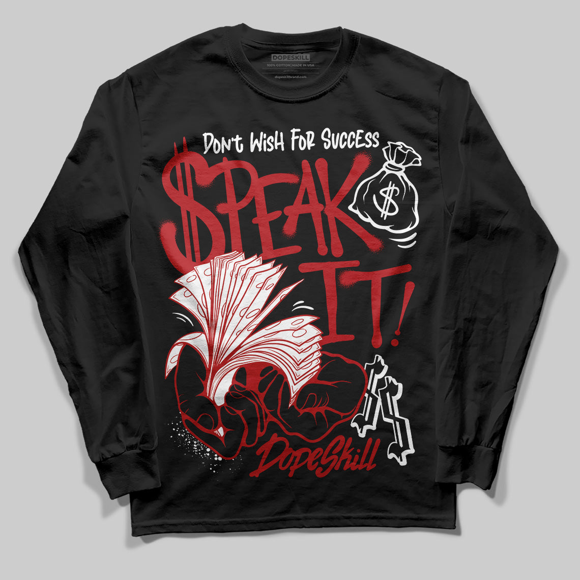 Black Toe Reimagined 1s superstreetwear Long Sleeve T-Shirt Speak It Graphic