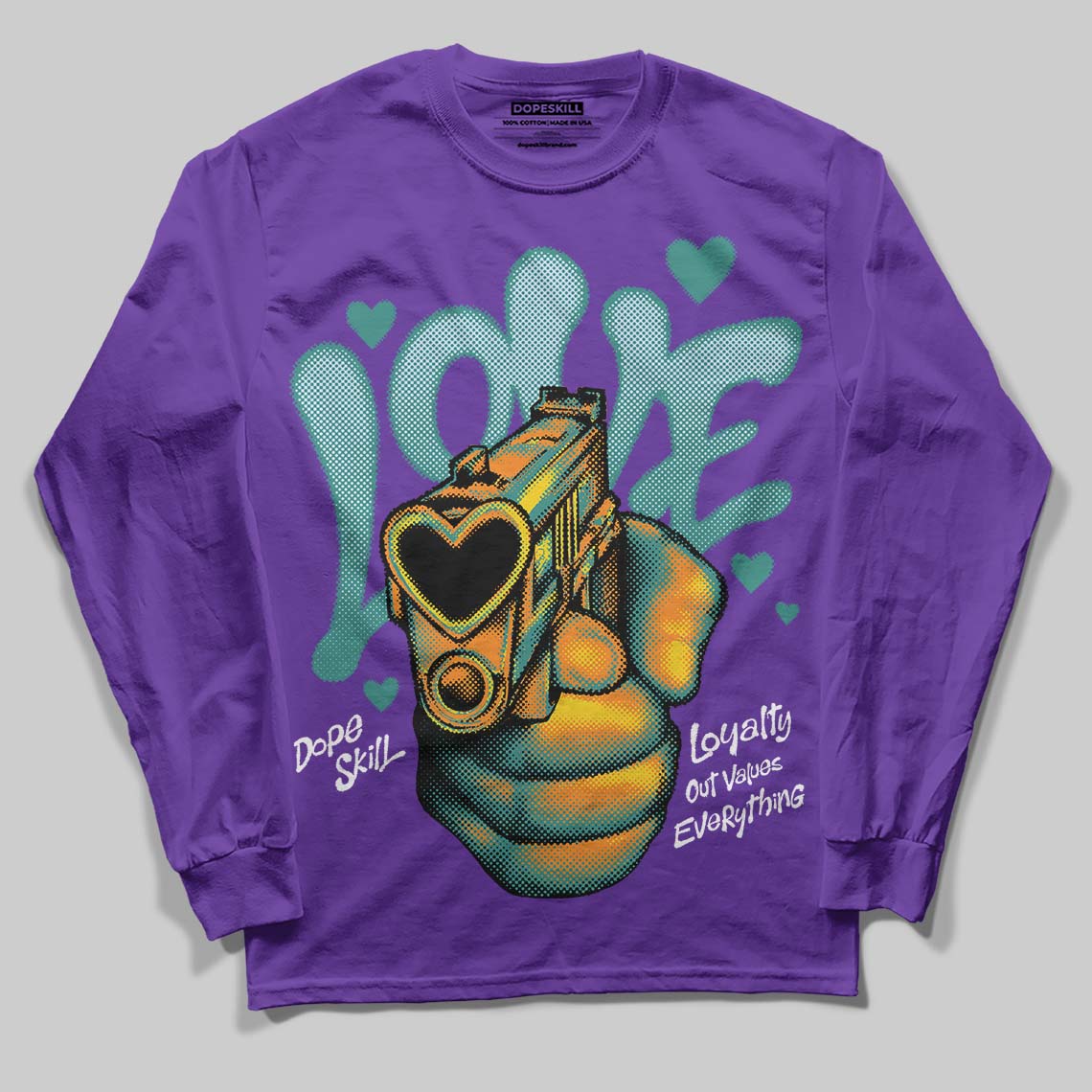 Grape 5s superstreetwear Long Sleeve T-Shirt Love Shot Graphic